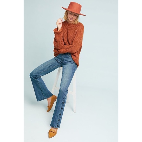 Anthropologie Pilcro High Rise Bootcut Jeans in Light Wash - Picture 2 of 8